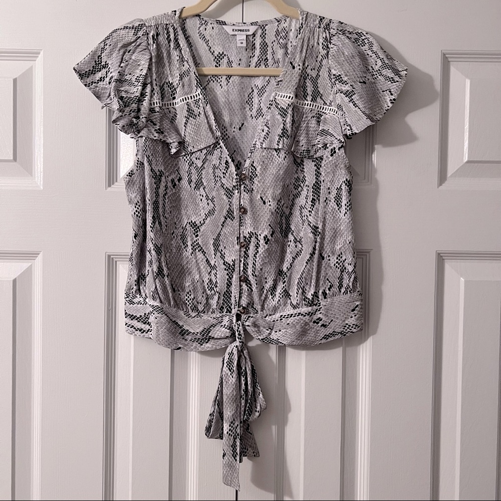 Snake Print Top from Express